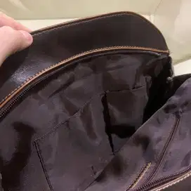 Charles & Keith Classic Nostalgic Brown Leather Original