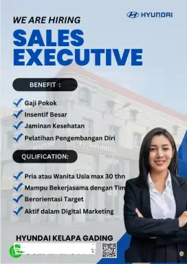 Lowongan marketing mobil hyundai