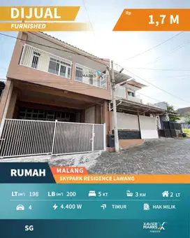Rumah Modern Premium Di Skypark Residence Lawang Malang(OLX709)