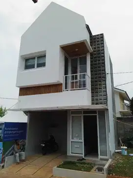 Hunian Asri 2 Lantai di Sawangan, Desain Minimalis Modern!
