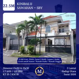 JUAL RUMAH KINIBALU SURABAYA SHM BESAR MEWAH MEGAH LUAS DKT PUSAT KOTA