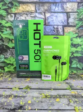 Ready hp infinix hot 50i 128gb free aksesoris bisa kredit tanpa dp