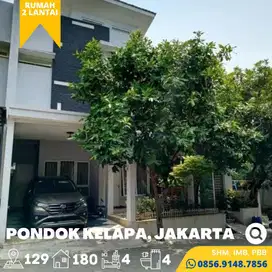 Rumah dijual Murah 2Lt. Pondok Kelapa Jakarta Timur dekat Tol Becakayu