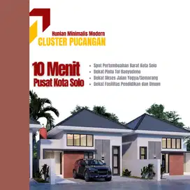 Minimalis Modern Cluster Asri Pucangan, Kartasura. Dekat UIN SOLO