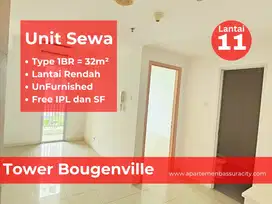 Sewa 1BR tower Bougenville apartemen Bassura City