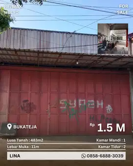 Dijual Ruko Gudang Jalur Provinsi Area Bukateja