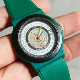 Jam tangan FORTUS Skeleton Swiss Made Second Normal Rare