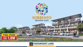 DIJUAL CEPAT Ruko Sorento Grande East GADING SERPONG Hoek view Danau