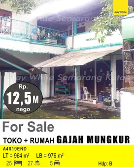 TOKO DAN RUMAH DI GAJAHMUNGKUR A4019