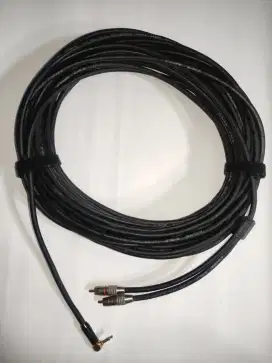 Kabel Audio Aux To Dual Rca Male Canare 20 meter