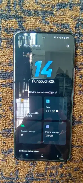 Vivo x60 bekas 8+8/128 mulusss