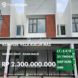 Rumah siap huni Komplek villa rukun mas daerah adam malik dan sekip