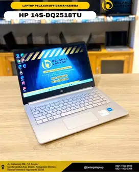 Hp 14s-Dq2518tu/intel celeron 6305/4GB/256GB/TERMURAH!!!