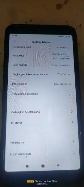 Xiaomi note 5 6/64