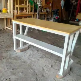 Meja belajar kayu jati belanda