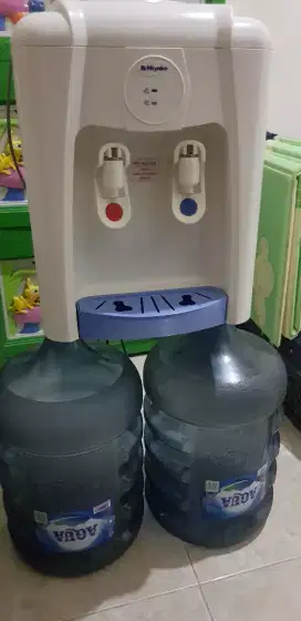 Dispenser MIYAKO DAN GALON AQUA KOSONG 19.LITER