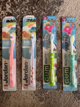 Sikat Gigi GUM-Jordan, Anak 1-4 Tahun - Bundling