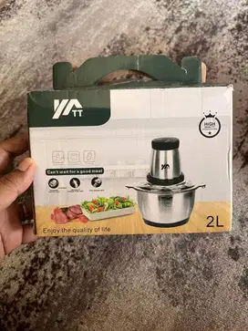 YATT Blender Chopper Stainless Steel 2L, Penggiling Bumbu-Daging