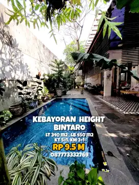 16531// Jual rumah mewah kebayoran Height Bintaro Jaya dg kolam renang