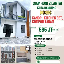 Calista City Light Rumah 2 Lt di cilengkrang cibiru dkt gedebage bdg
