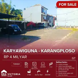 Tanah Jual Lokasi Strategis di kelilingi Kos-kosan, Cafe, Kampus