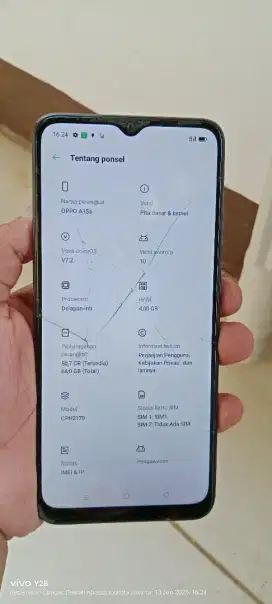 Opo  A15s  resmi opo 4/64  mnus retak normal smua orian