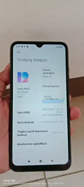 Redmi 9c   4/64  bodi kurang mlus bocel normal smua