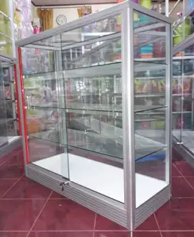 Etalase Panjang 1 Meter || Kaca Full 5mm