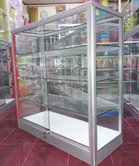 Etalase 1M Multifungsi || Kaca Full 5mm