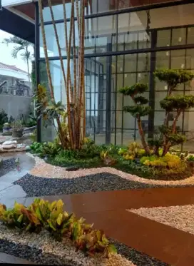 Pembuatan taman minimaliss outdoor