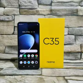 Realme C35 4/128 4G Fullset Segel Normal Mulus 95%