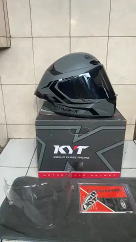 KYT TTC grey paket ganteng