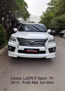 Lexus Lx570 F-Sport  At Th 2014.  Putih Met  km 50rb