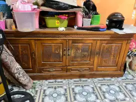 Bufet 4 Pintu Kayu Jati