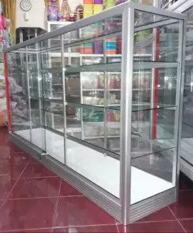 Etalase Panjang 2M x 1M Untuk Perlengkapan Usaha Anda