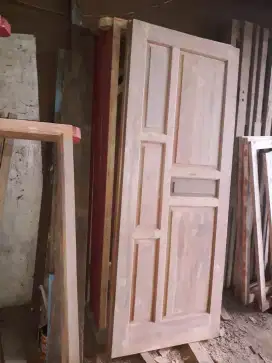 mebel kusen pintu jendela bahan kayu bekas berkualitas