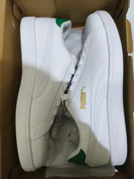 Sepatu Puma Smash V2 L White-Green BNIB Size 45 Original 100%