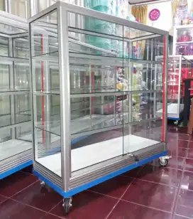 Etalase Pake Roda & Kunci Panjang 1 Meter
