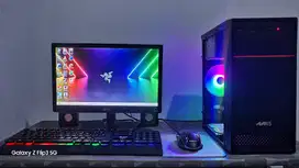 Paket PC Gaming Full Set Monitor Intel Core i3 i5 RAM 8GB GTA V PES PB