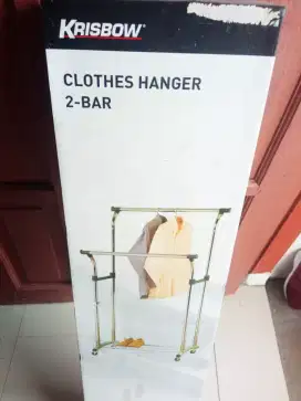 KRISBOW CLOTHES HANGER 2 TIANG / GANTUNGAN JEMURAN BAJU 2 TIANG
