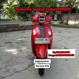 Yamaha fazzio tahun 2024 km 2 rb