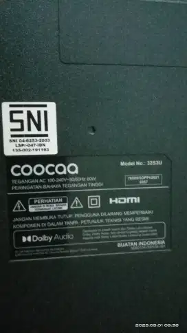 Di jual tv merk cocoa 32 in