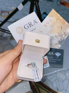 cincin batu moisanite murah komplit mewah