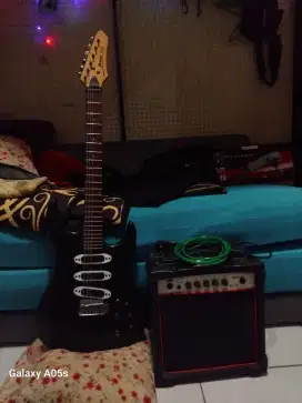 gitar electeic prince lg33 + ampli panaray 12 inc