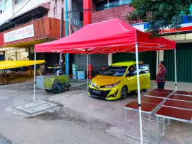 Tenda Lipat 4,5 x3 meter besar luas . Ready stok Palembang. Bisa cod
