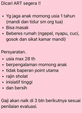 Di Butuhkan ART