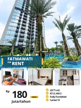 Di sewakan / dijual apartemen Fatmawati