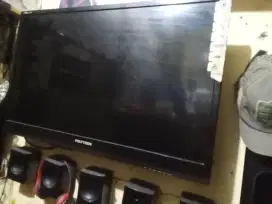 Jual cepat TV politron LID 32 inc + speaker politron 2 unit