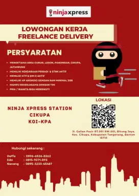 LOWONGAN KERJA KURIR EKSPEDISI NINJA XPRESS