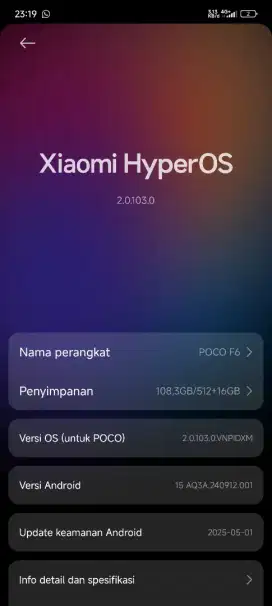 Jual Poco F6 512/8GB
